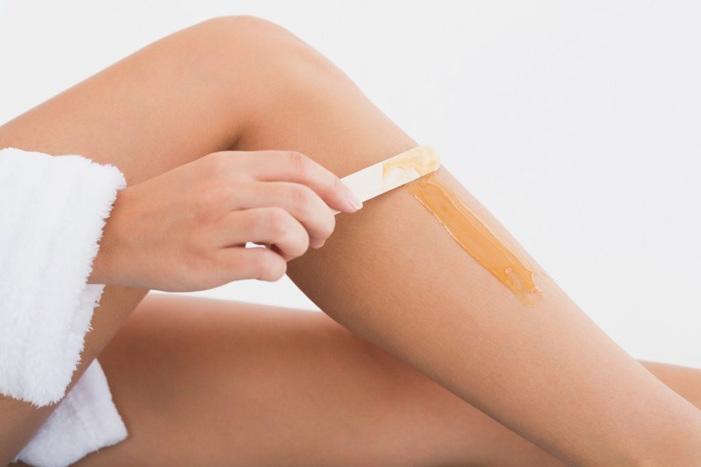 leg waxing