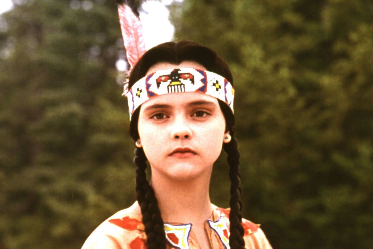 Wednesday in native costume
