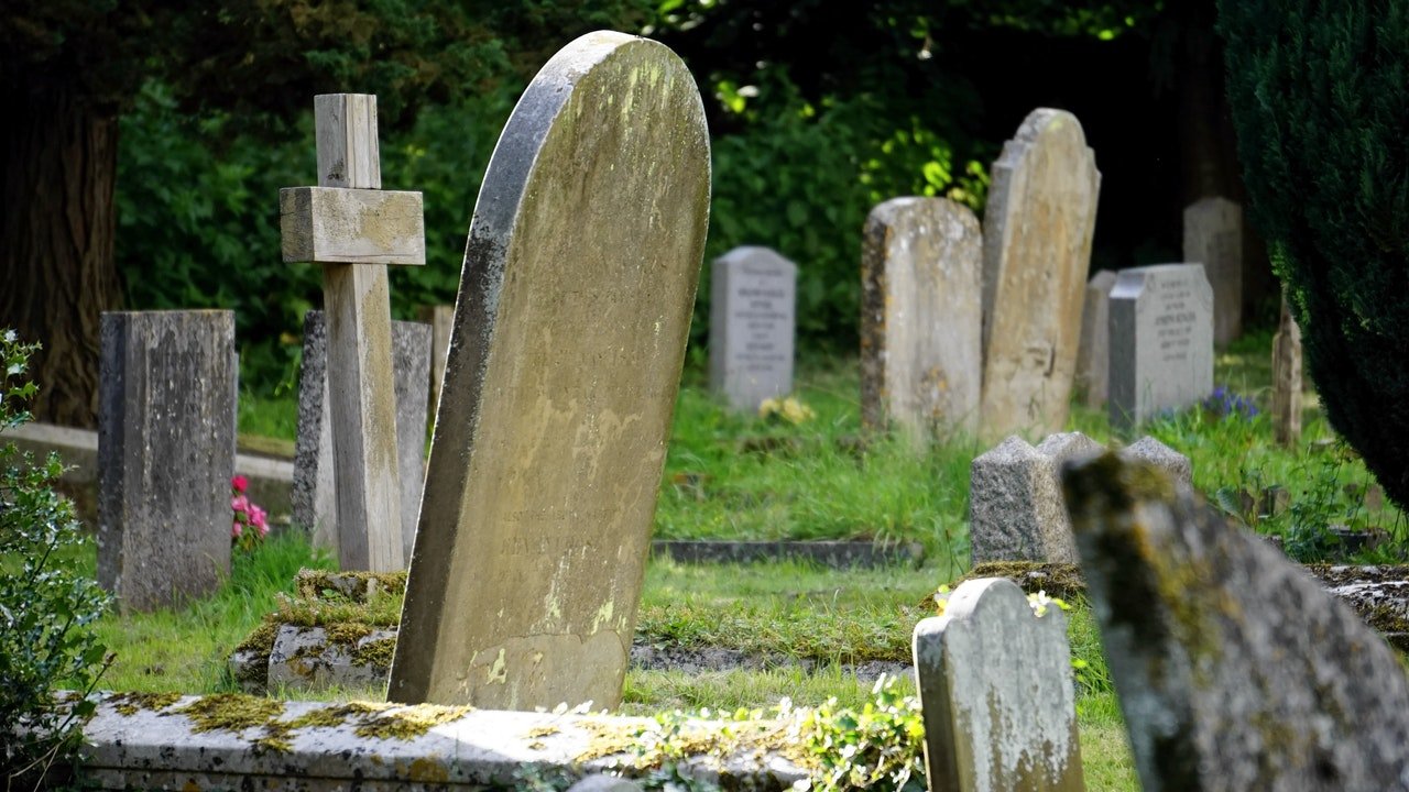 an old cemetery
