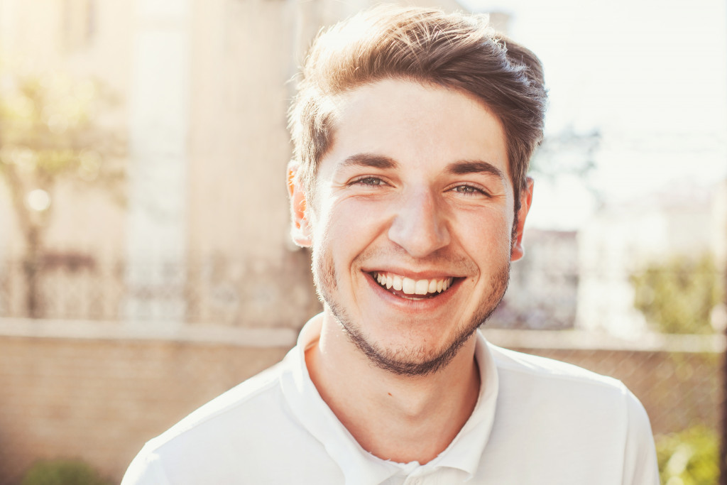 man smiling 