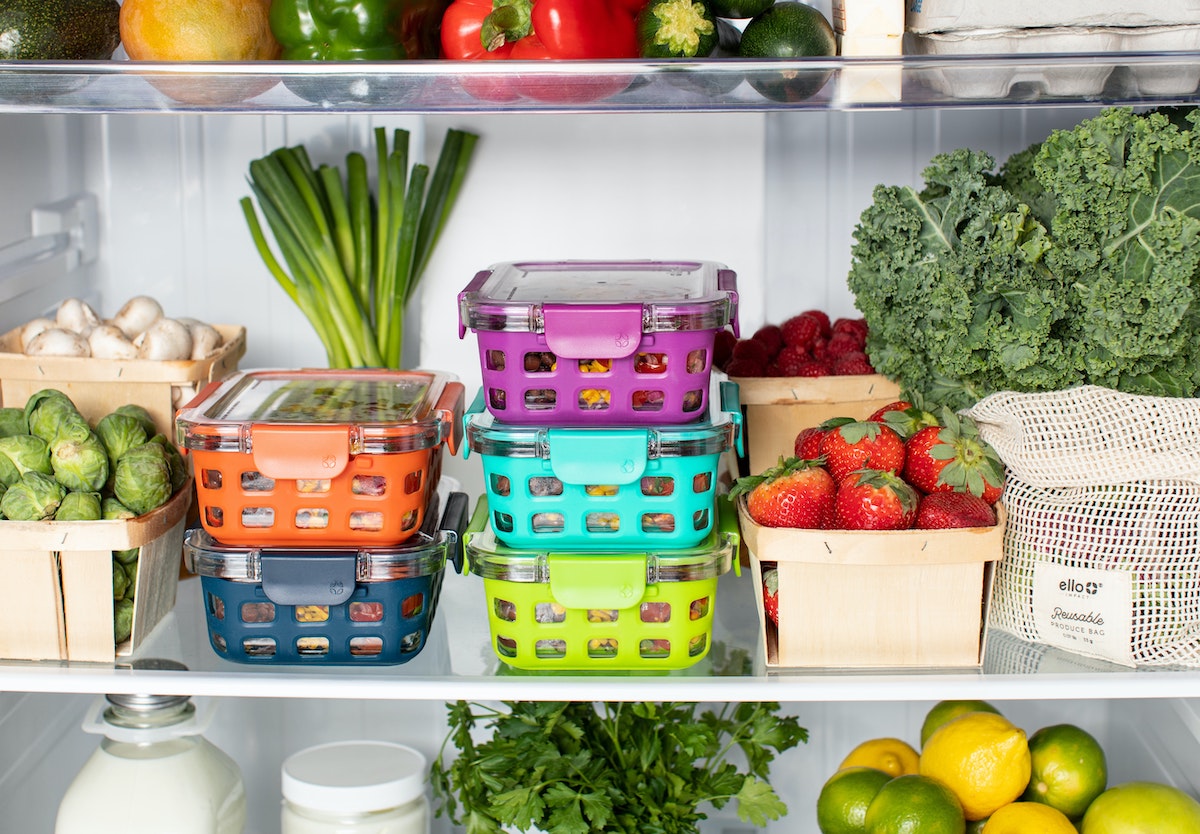 stocked up refrigerator
