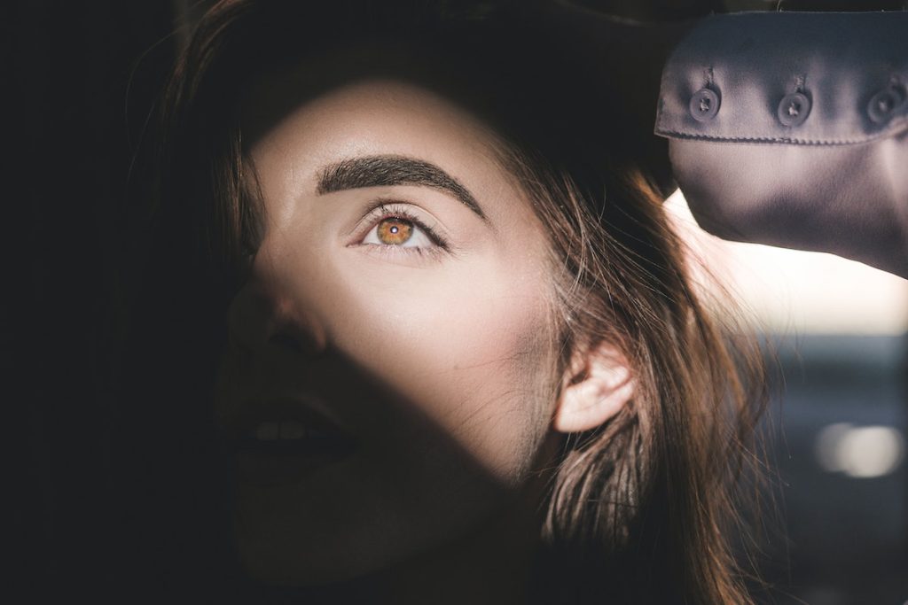 woman with nice eyebrows