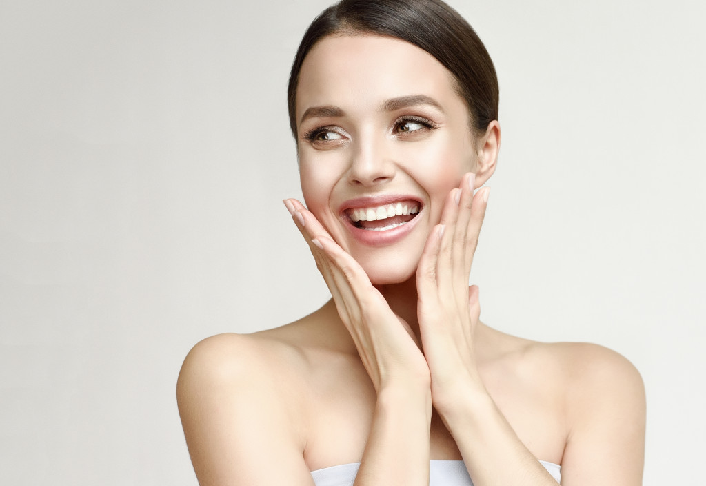 woman smiling