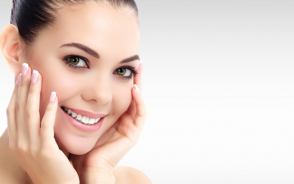 woman smiling