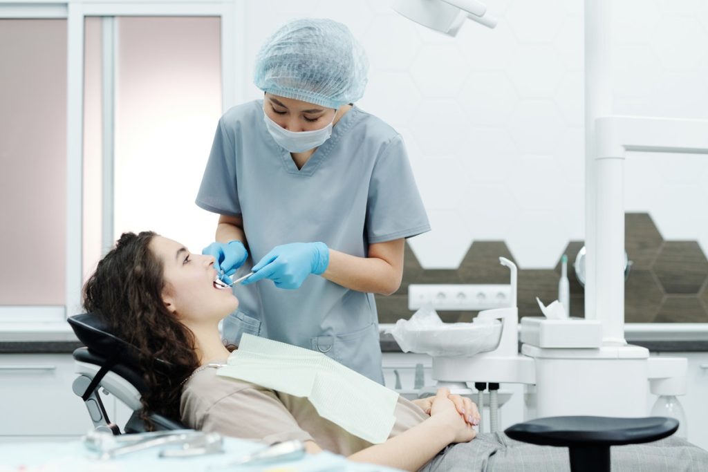 dentist on mouth operation