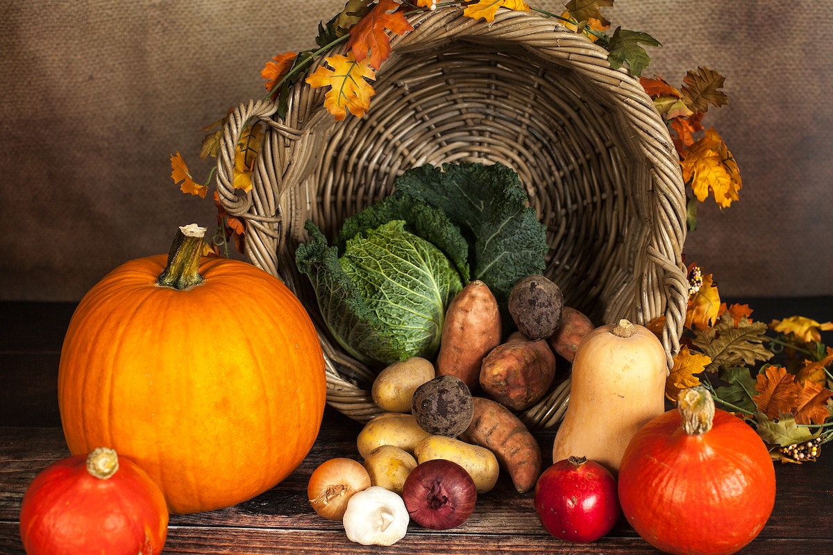 Vegetable and Crops Beside Spilled Basket