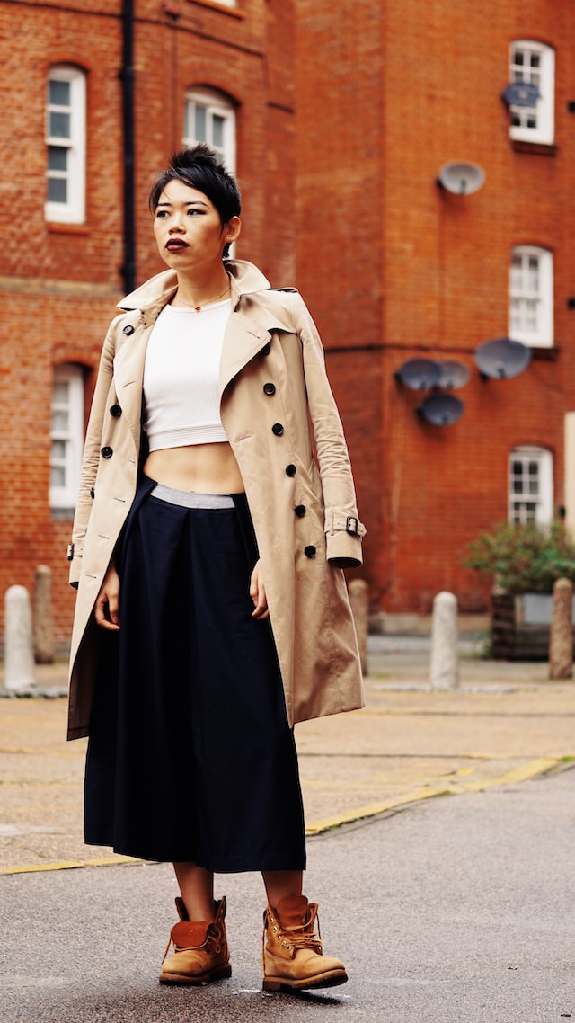 woman wearing outerwear