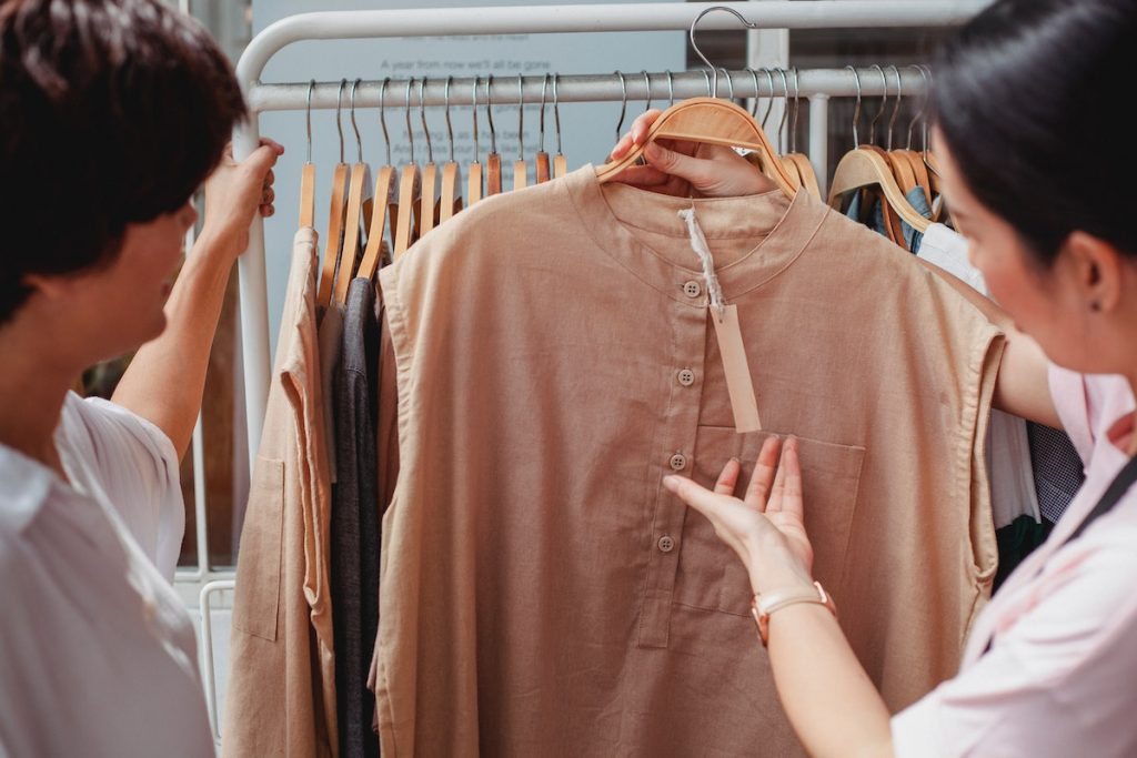 showing different garments for the summer