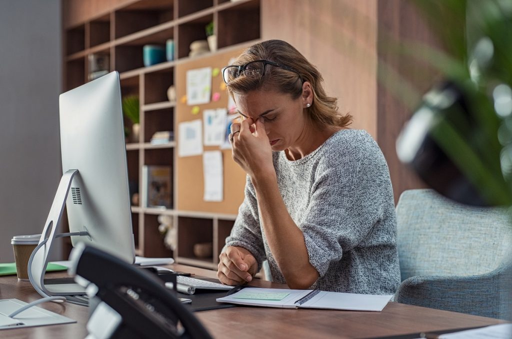 stressed woman
